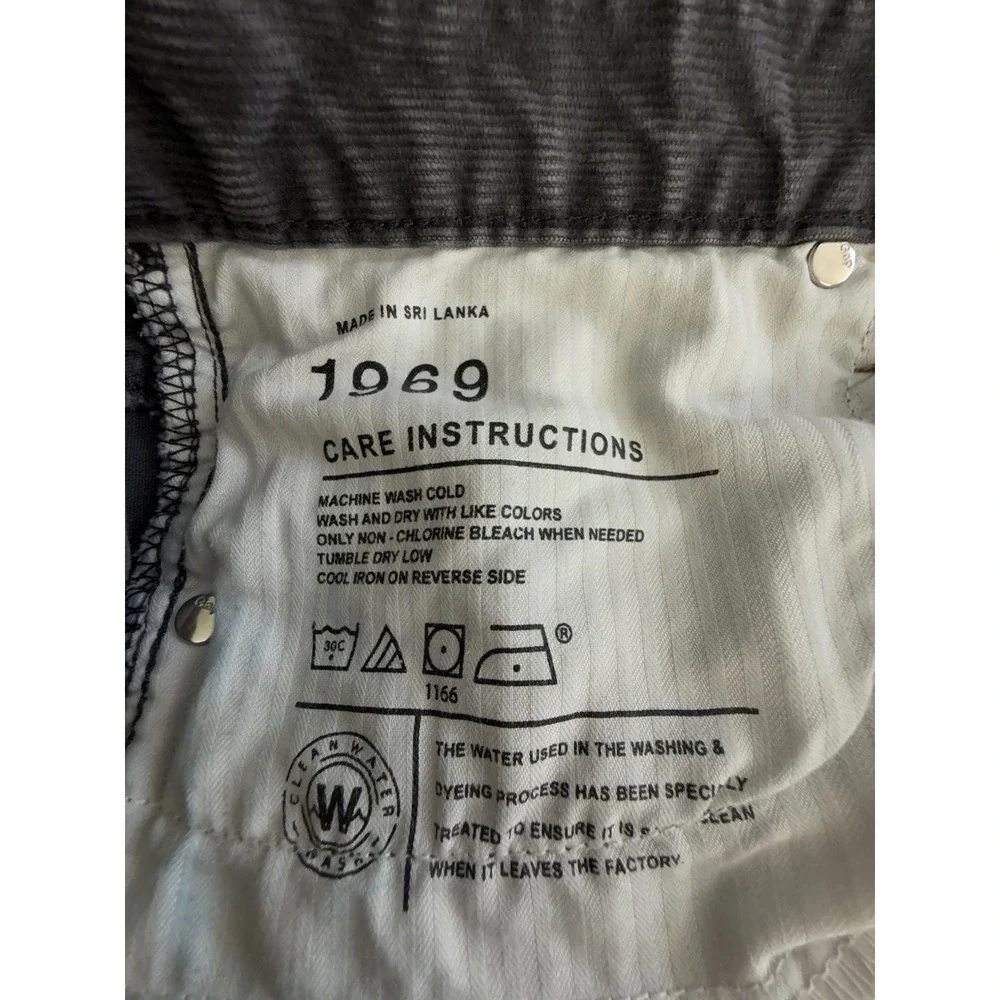 Gap 1969 Corduroy Micro Mini Skirt‎ Flint Gray Size 12 Pockets Casual Preppy